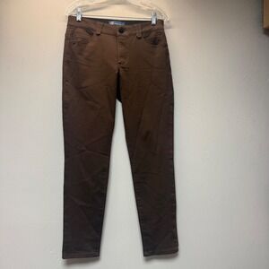 Democracy Pants Womens 8 Brown Excellent Absolution Skinny Stretch Mid Rise